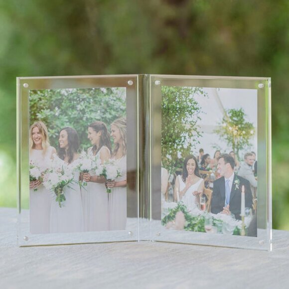 NWT [Addison Ross] Double Magnetic Acrylic Photo Frame - Picture 1 of 7